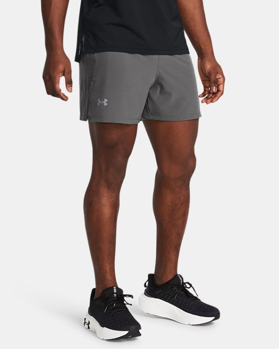 Men's UA Launch Elite 5'' Shorts, Gray, pdpMainDesktop image number 0